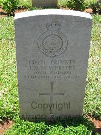 Dar Es Salaam War Cemetery - Webster, J D M